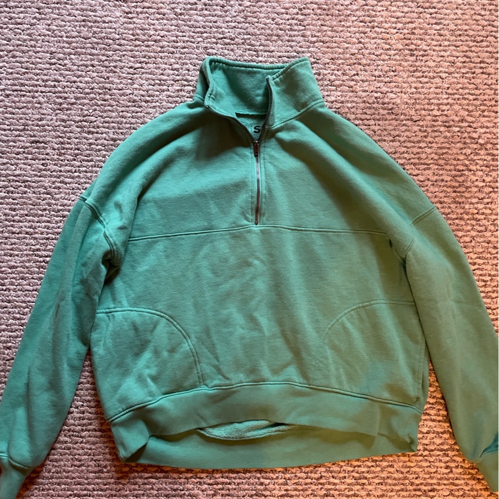 Longe sweater, really cute and comfy.